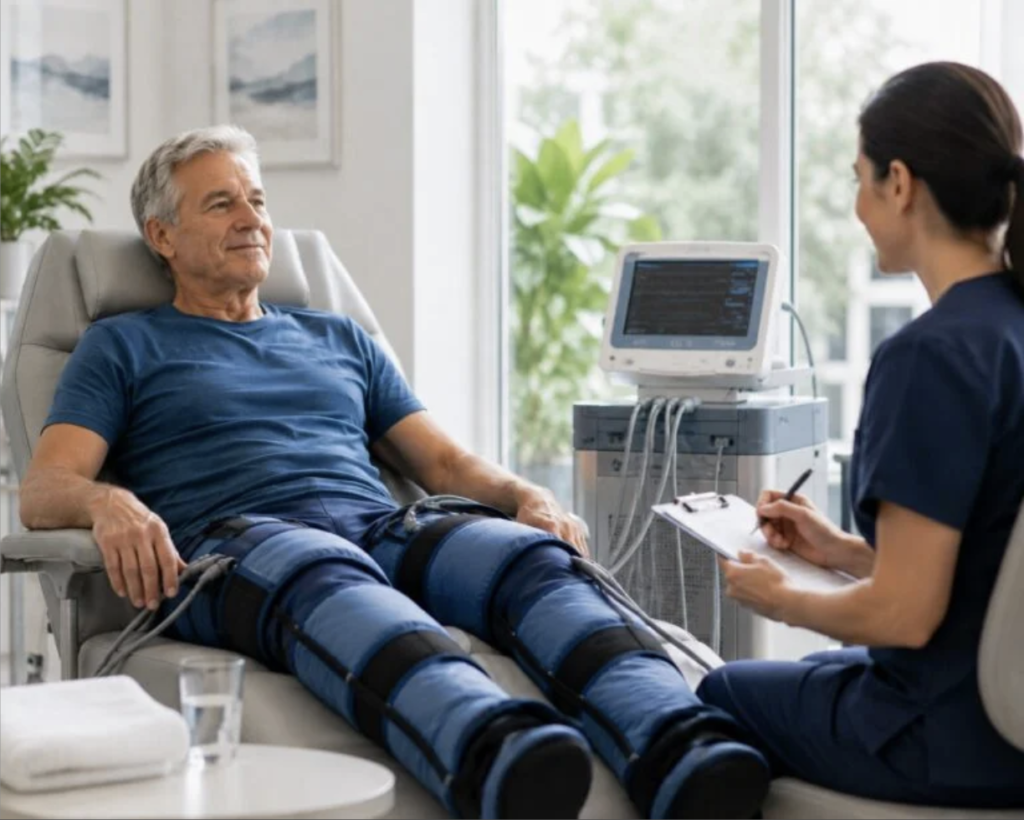 Illustration representing EECP treatment safety