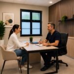 Doctor consultation during EECP treatment at EECP Cyprus