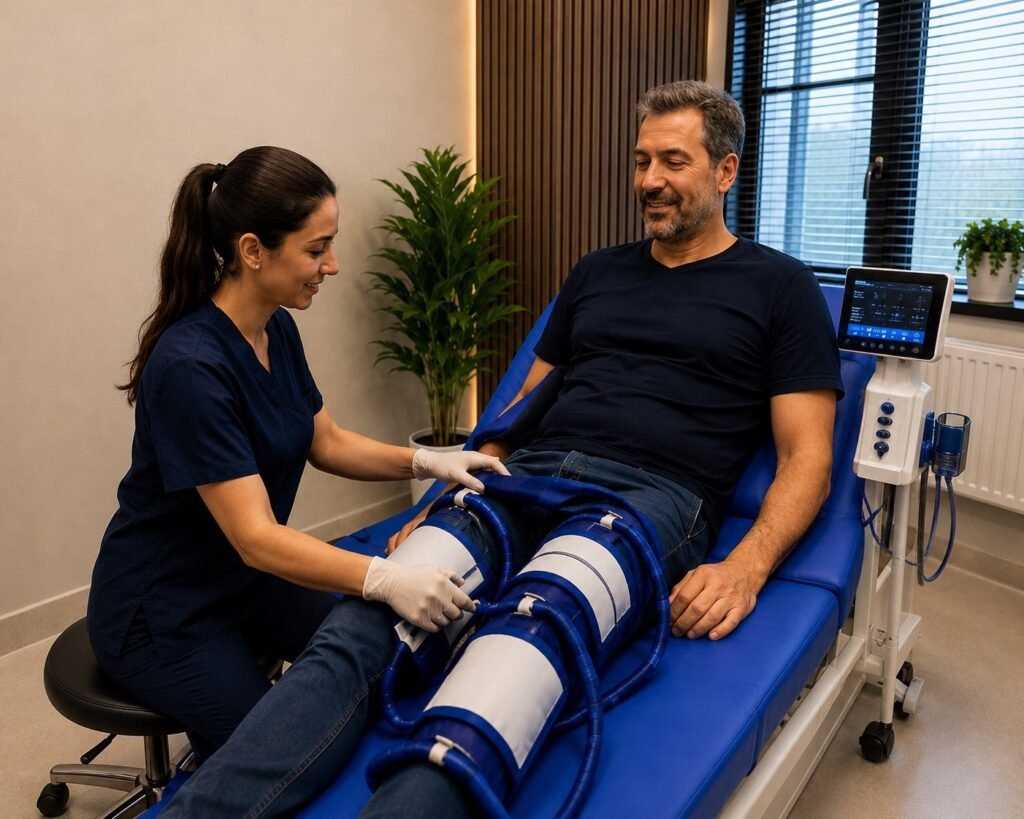 EECP treatment session at EECP Cyprus clinic