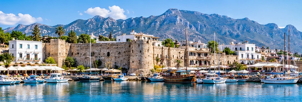Kyrenia harbour and castle on the north coast of Cyprus (illustrative image)
